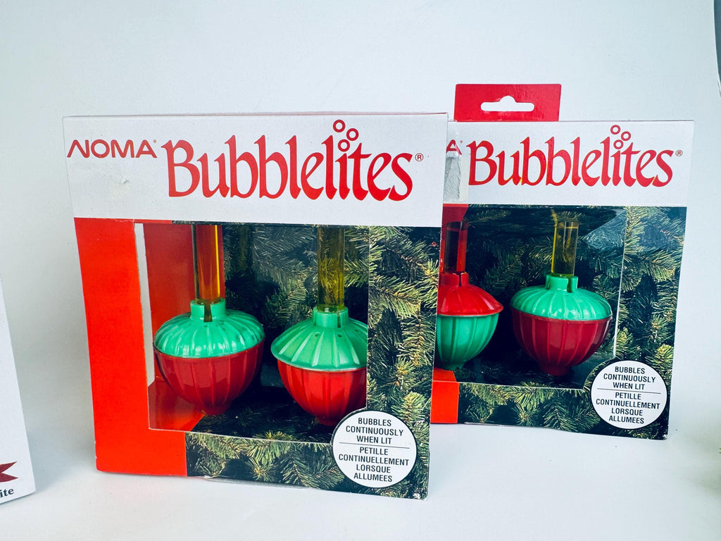 Vintage Bubblelites Glass & Plastic Christmas Lights - Each Sold Separately - Made In Canada