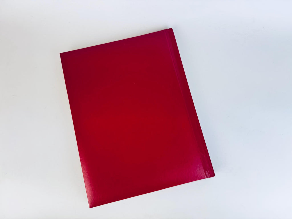 Vintage 1985 “Our Christmas Hardcover Book  Red Leatherette Holiday Keepsake