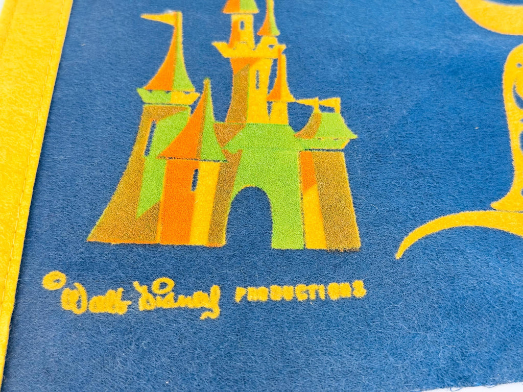 Vintage Large & Small Tapered Felt Pennant/Wall Hangings - Sold Separately - Disneyland -Yellowstone - Fishermen's Wharf