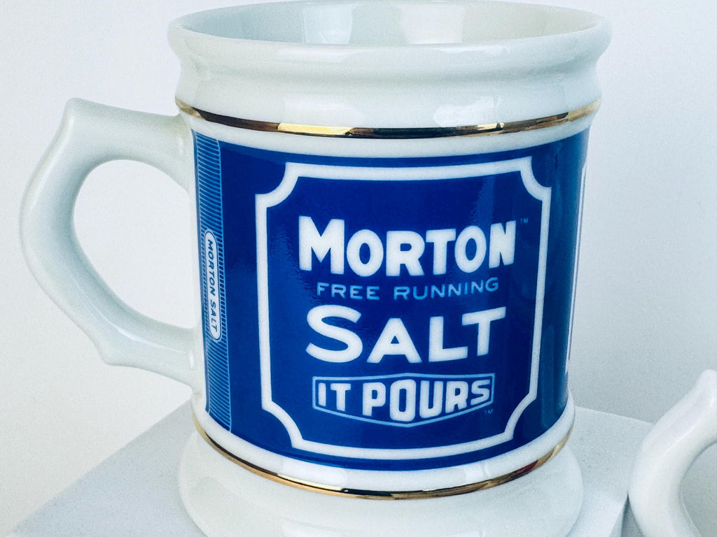 Vintage 1980s White Porcelain Advertising Coffee Mugs - Made In Japan - Sold Separately