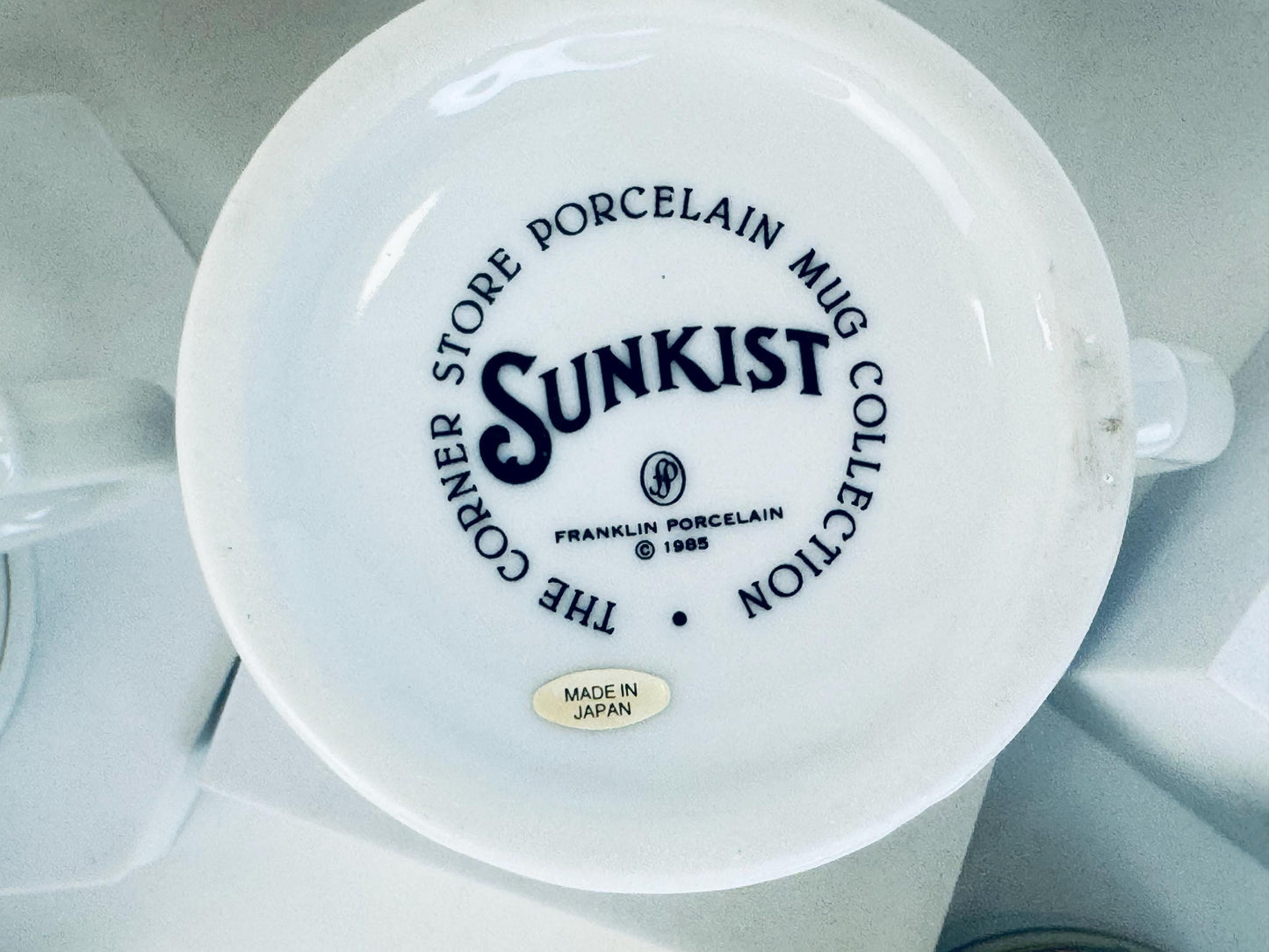 Vintage 1980s White Porcelain Advertising Coffee Mugs - Made In Japan - Sold Separately