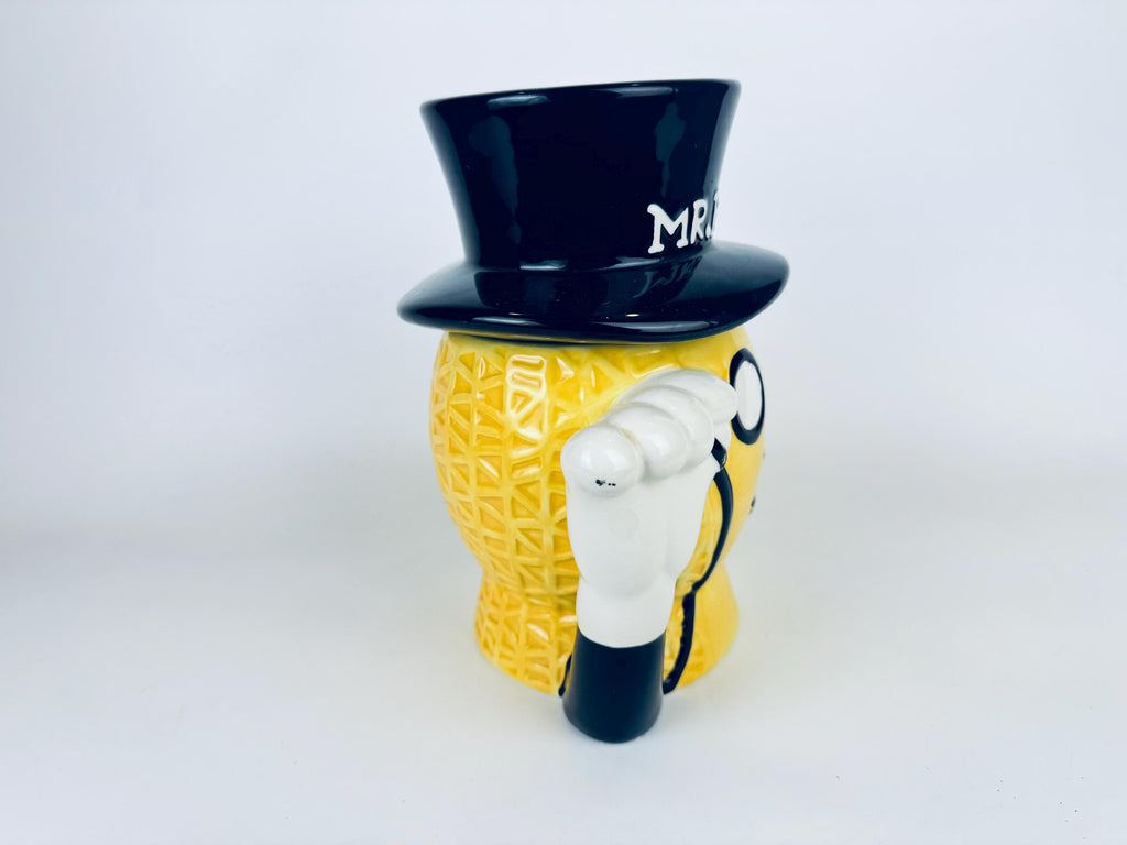 Vintage Mr. Peanut Airtight Ceramic Cookie Jar  Cocktail Peanut Advertising Piece