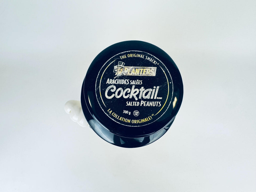 Vintage Mr. Peanut Airtight Ceramic Cookie Jar  Cocktail Peanut Advertising Piece