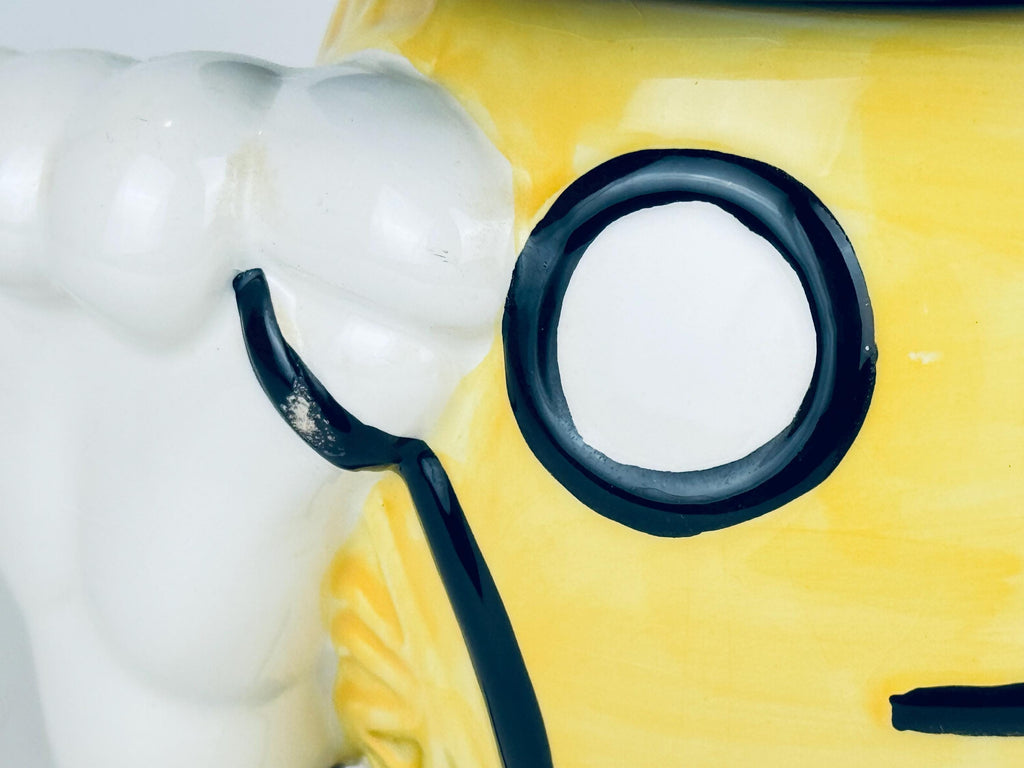 Vintage Mr. Peanut Airtight Ceramic Cookie Jar  Cocktail Peanut Advertising Piece