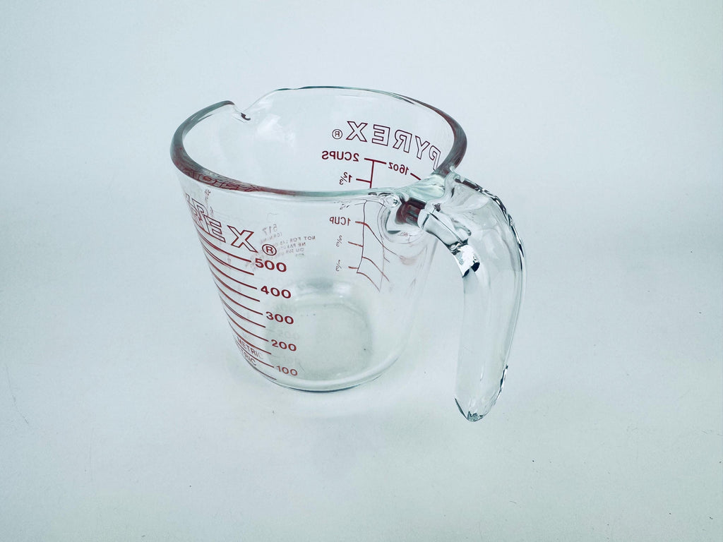 Vintage 'PYREX' Glass Measuring Cup #517 2 Cups/500 ml - Metric & Imperial - Made In USA