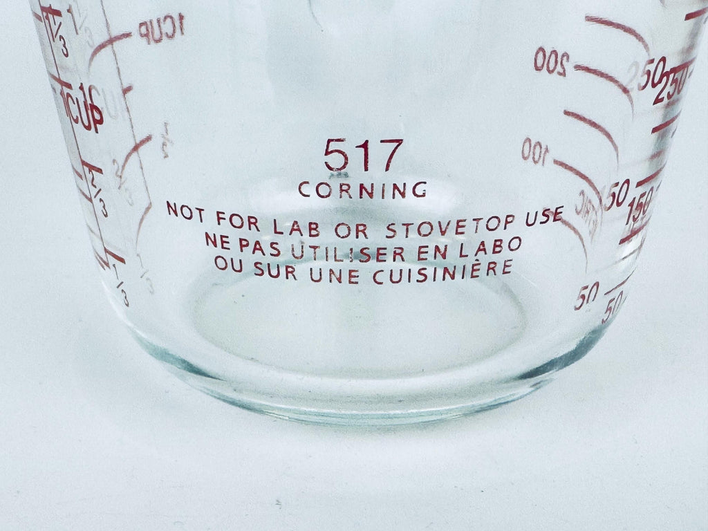 Vintage 'PYREX' Glass Measuring Cup #517 2 Cups/500 ml - Metric & Imperial - Made In USA