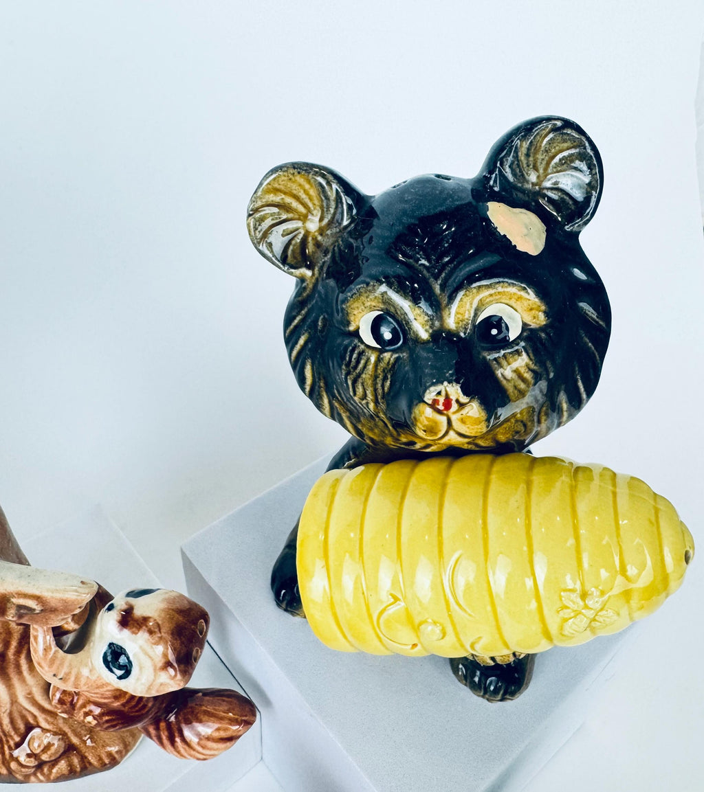 Vintage Kitschy Ceramic Salt + Pepper Shaker Sets - Sets Sold Separately