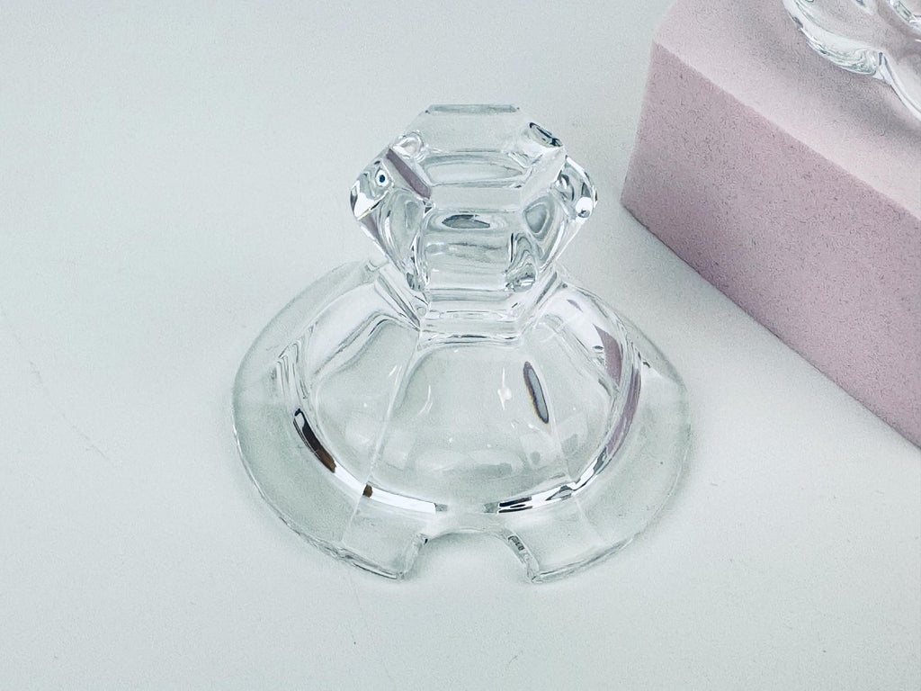 Vintage Baccarat France Crystal Glass Condiment Jar - Bretagne Pattern - Each Jars Sold Separately