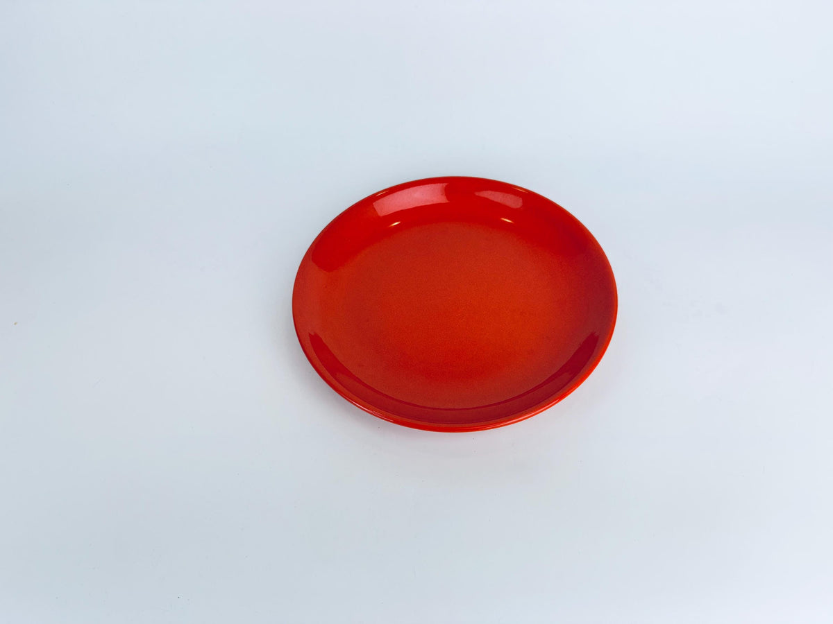 Vintage 'Waechtersbach' Red Ceramic Dinner Plate - Christmas Holiday Dinner Tableware