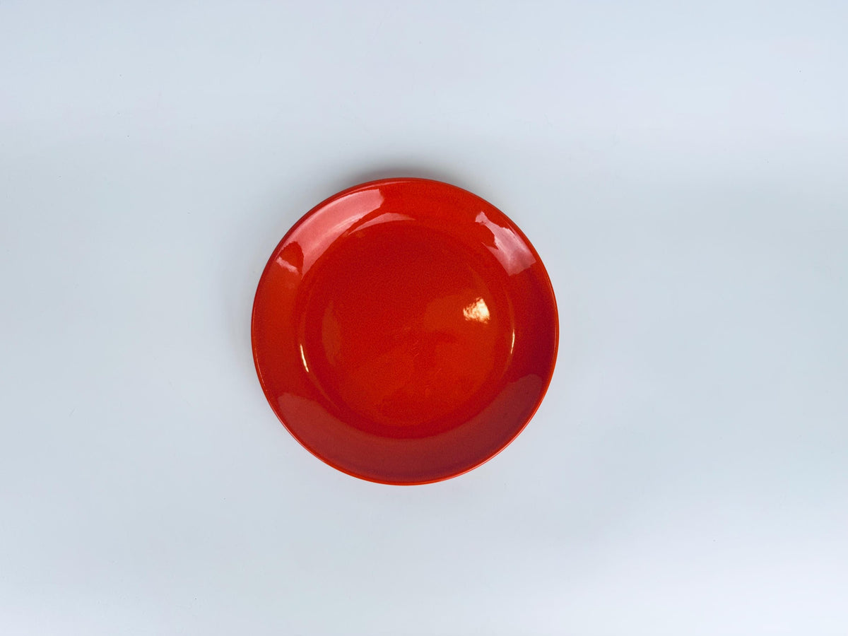 Vintage 'Waechtersbach' Red Ceramic Dinner Plate - Christmas Holiday Dinner Tableware