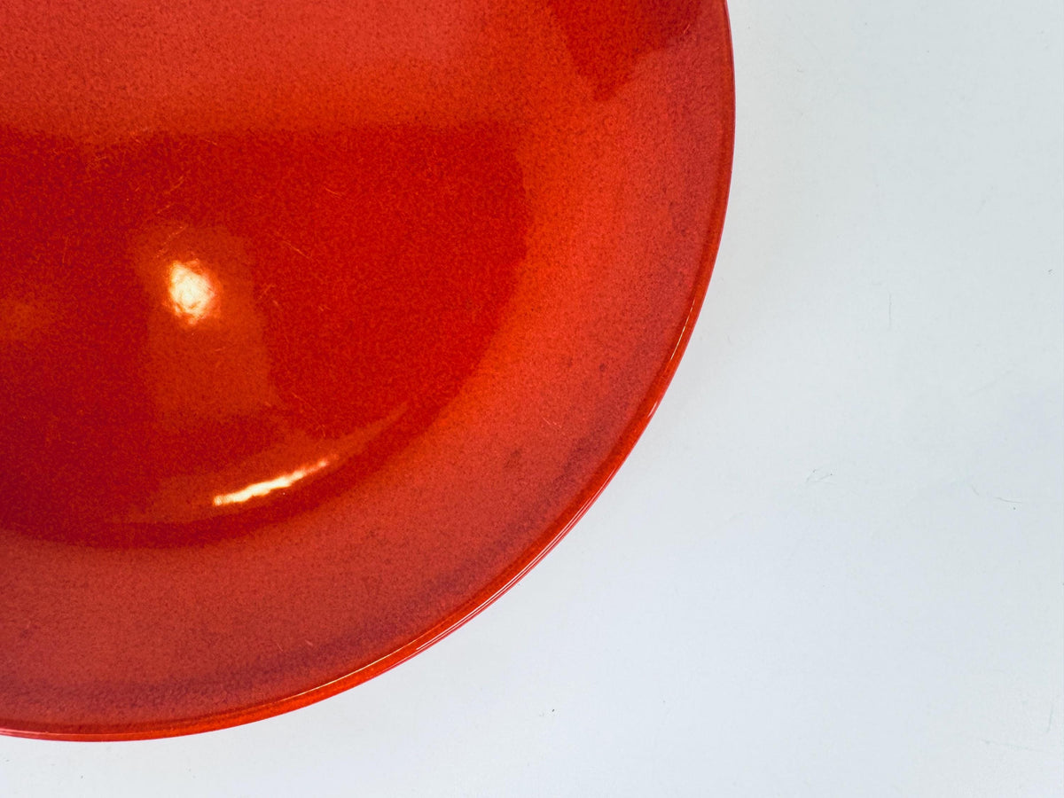 Vintage 'Waechtersbach' Red Ceramic Dinner Plate - Christmas Holiday Dinner Tableware