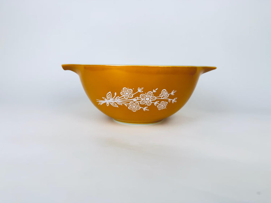 Vintage 'PYREX' Butterfly Gold Cinderella Mixing Bowls - #443 & 444 - Made In USA - Sold Separately