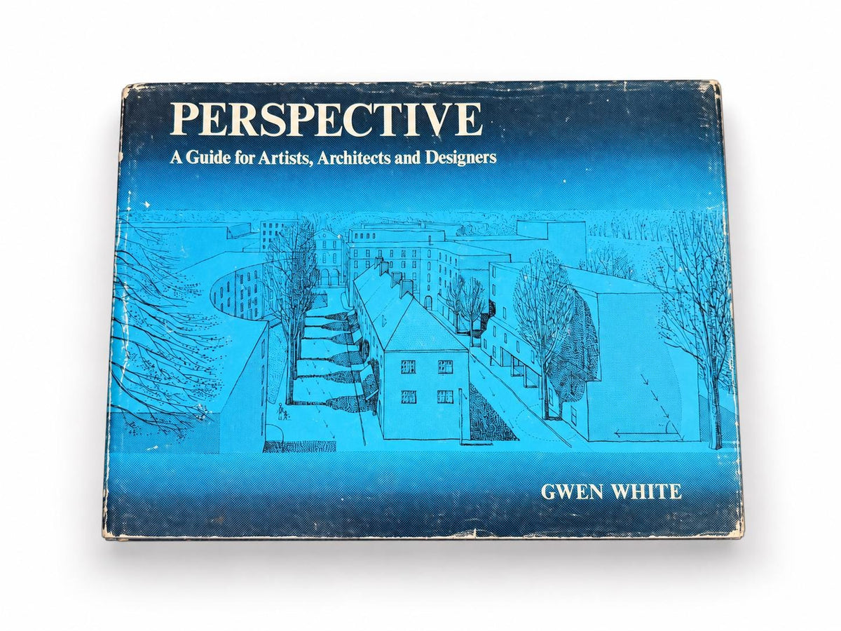Vintage 1970s Gwen White Perspective Hardcover Art Architecture Drawing Instruction Book