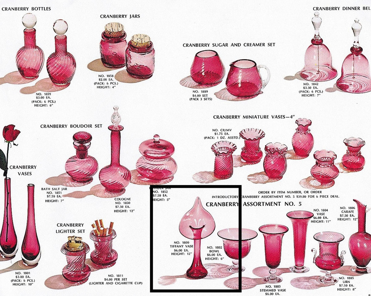 Vintage 1970s Pilgrim Glass Cranberry Jack in the Pulpit Vase Pink Art Glass