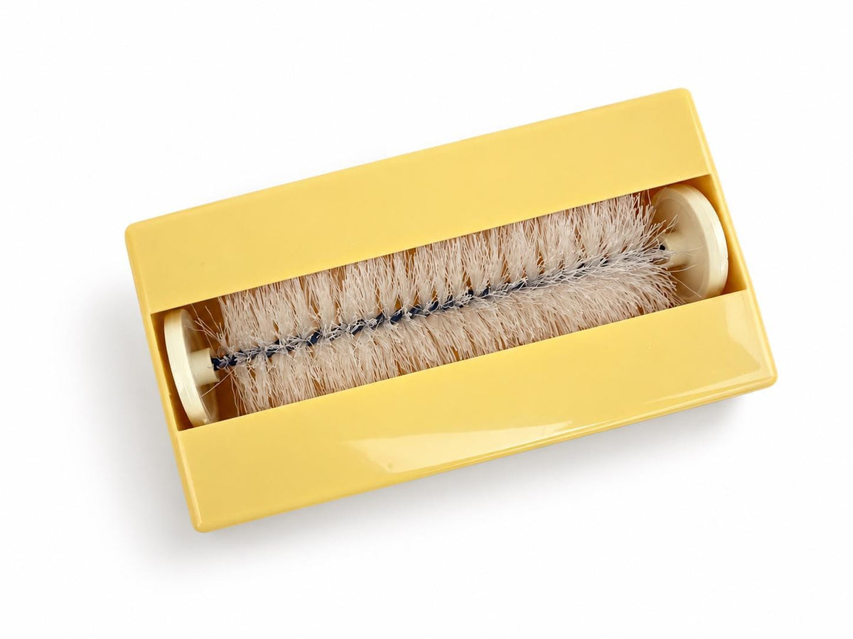 Vintage 1970s Electrolux Canada Table Valet - Gold Plastic Crumb Sweeper With Original Box