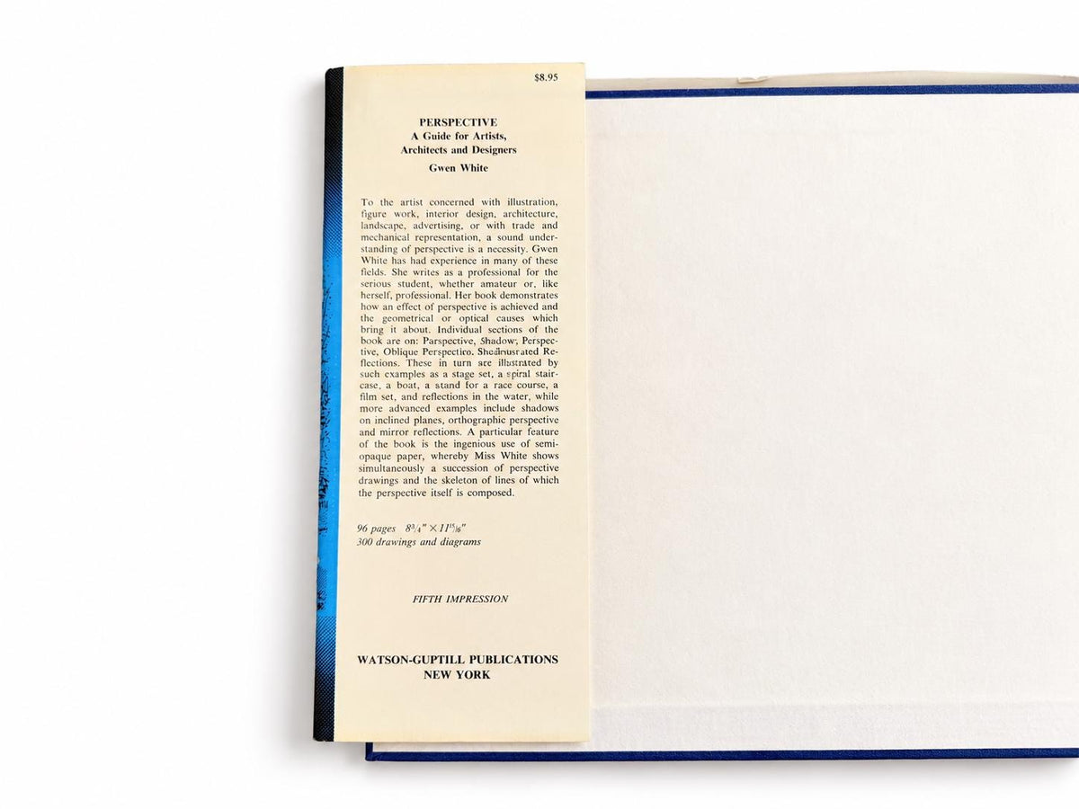 Vintage 1970s Gwen White Perspective Hardcover Art Architecture Drawing Instruction Book
