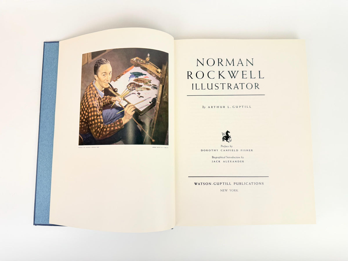 Vintage 1970s Norman Rockwell Illustrator Hardcover Art Book - Arthur L Guptill