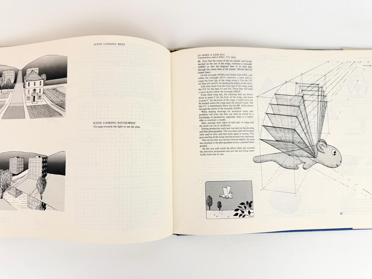 Vintage 1970s Gwen White Perspective Hardcover Art Architecture Drawing Instruction Book